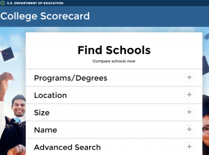 https://collegescorecard.ed.gov/ provides everything a family needs to know about going to college