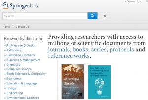 SpringerLink http://link.springer.com/ is the flagship channel for Springer Nature customers